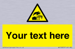 Custom Warning: Large scale fire zone